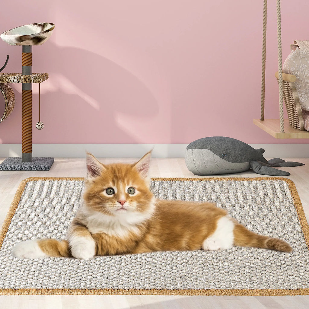 Cat Scratching Mat 	Natural Sisal Anti-Slip Mat