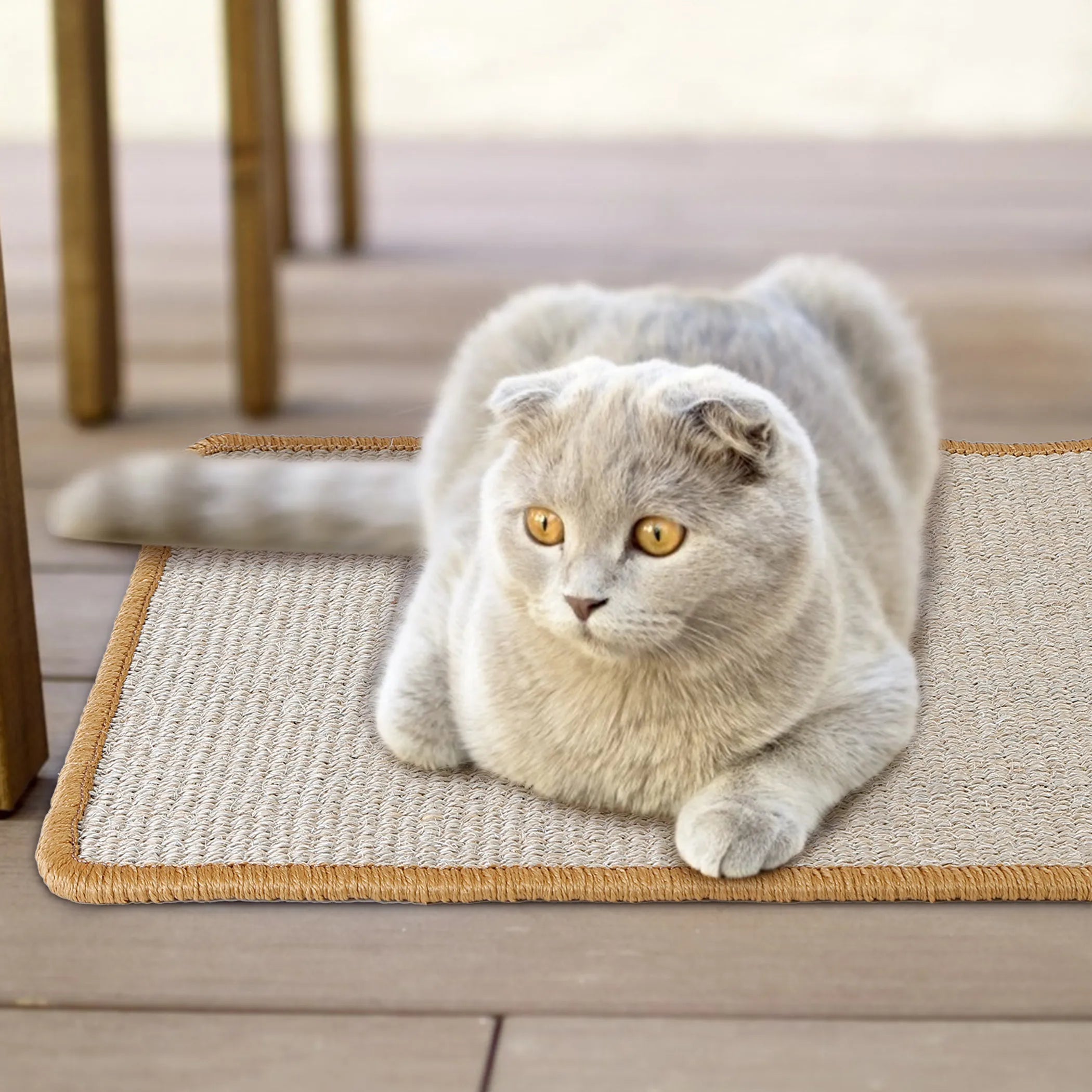 Cat Scratching Mat 	Natural Sisal Anti-Slip Mat