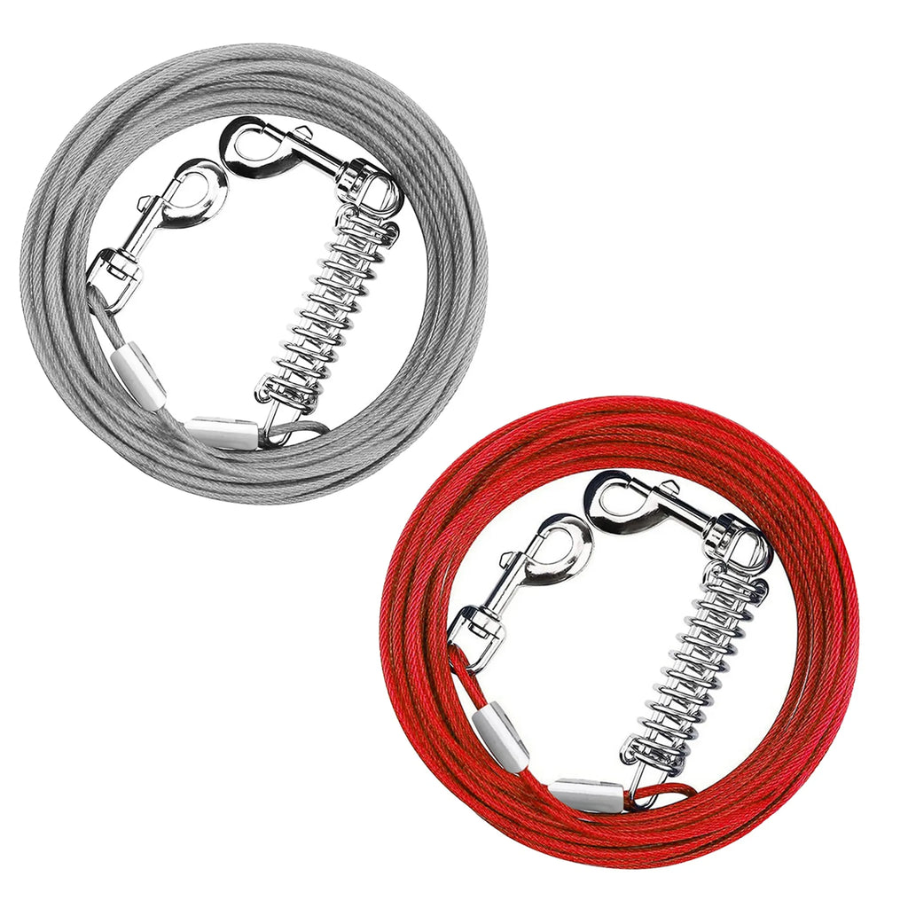 49.2FT Dog Tie Out Cable Long Dog Leash