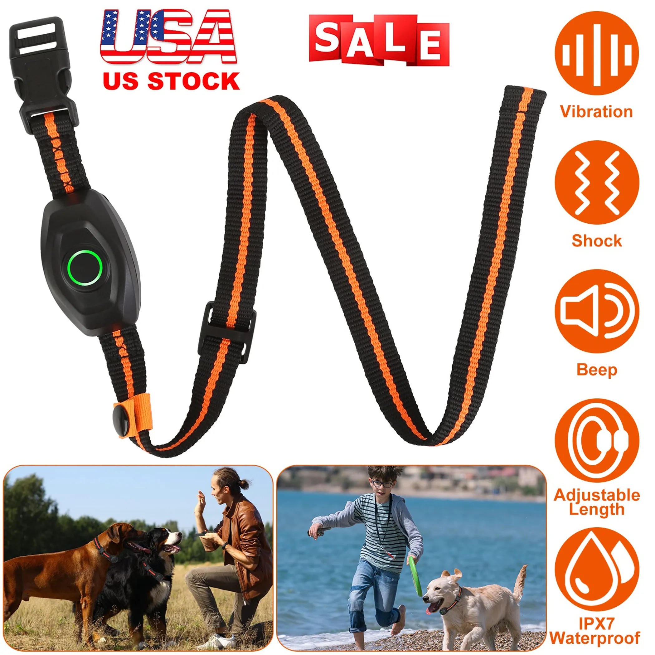 IPX7 Waterproof Electric Dog Training Collar