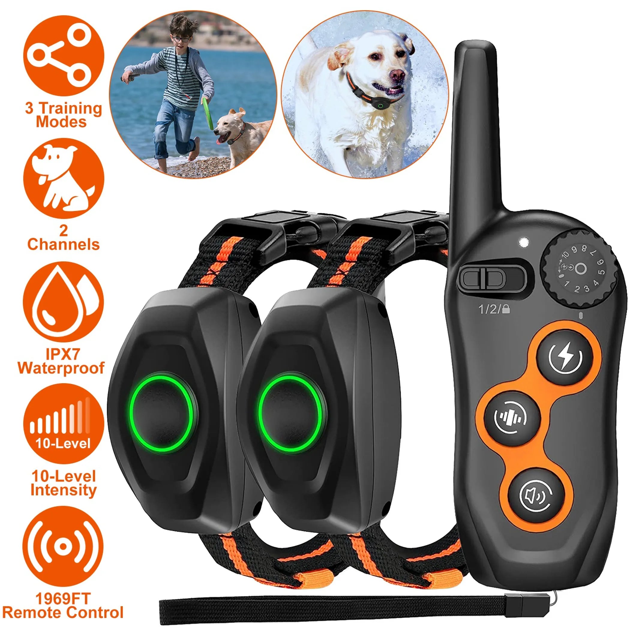 IPX7 Waterproof Dog Training Collar