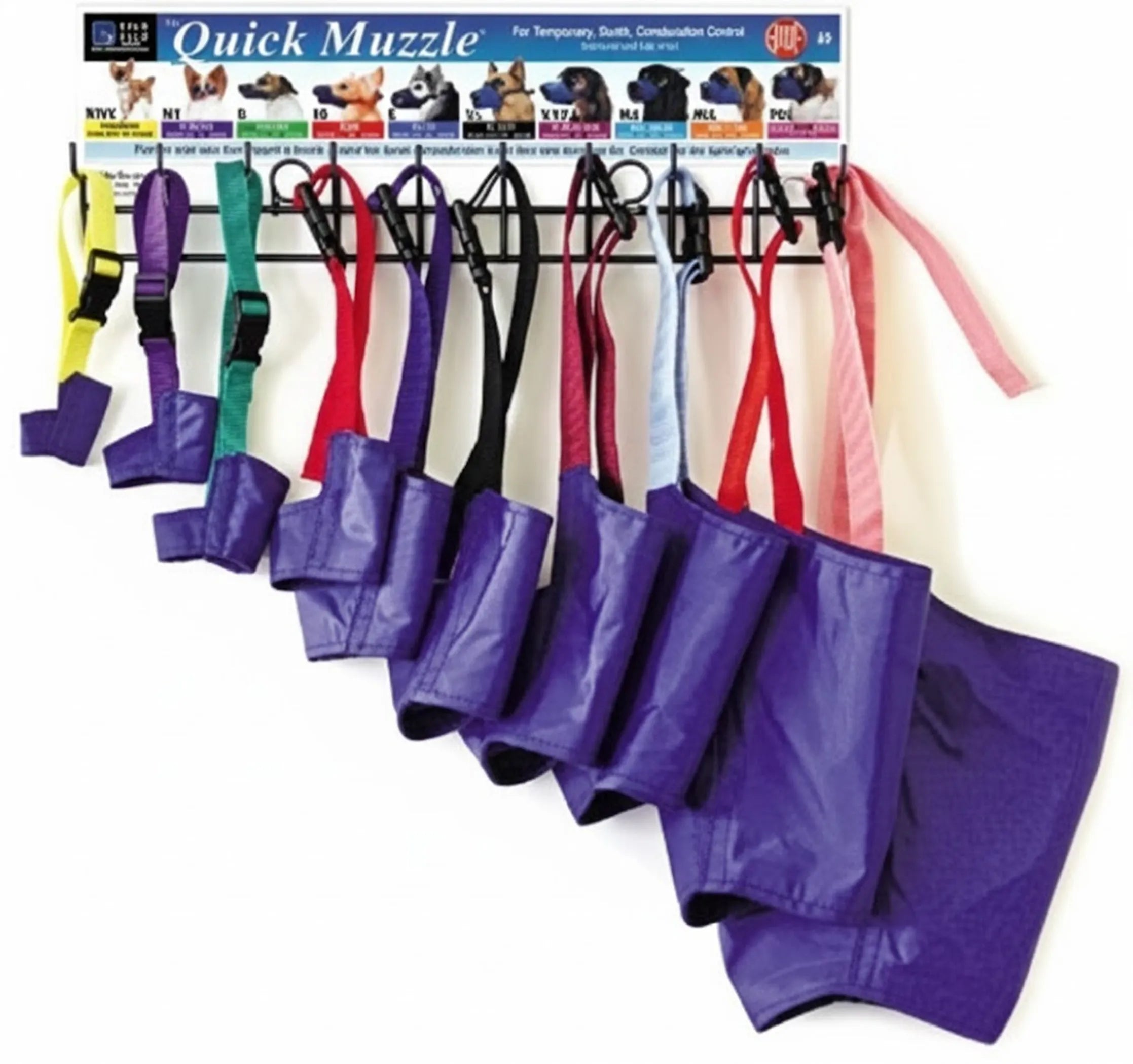 Color-Coded Strap Quick Muzzle for Dogs