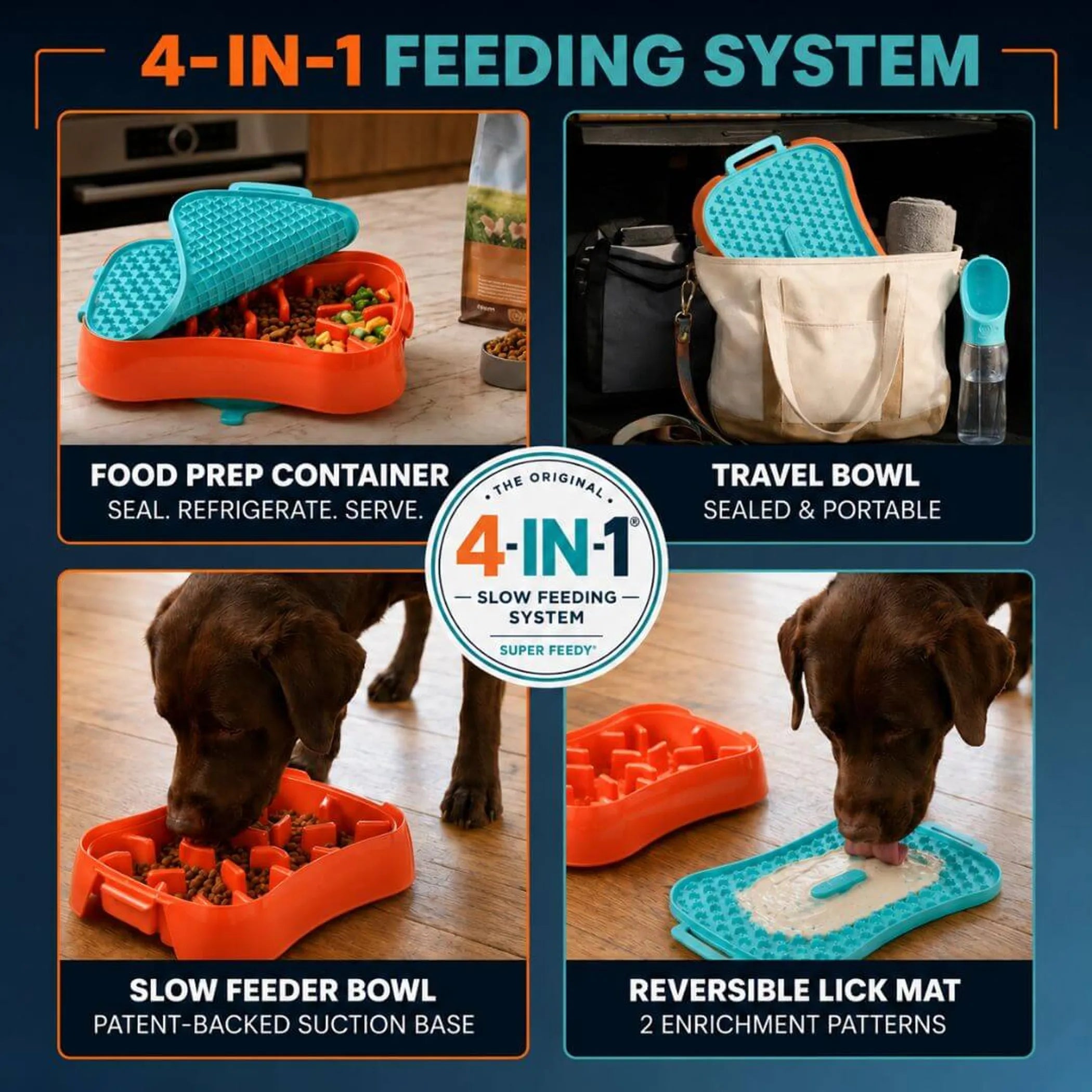 Super Feedy 4-in-1 Slow Feeding System