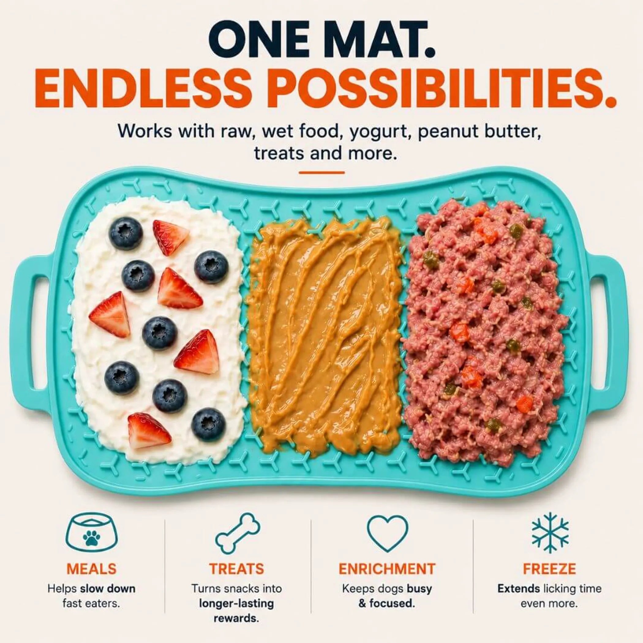 Super Feedy Reversible Dog Lick Mat