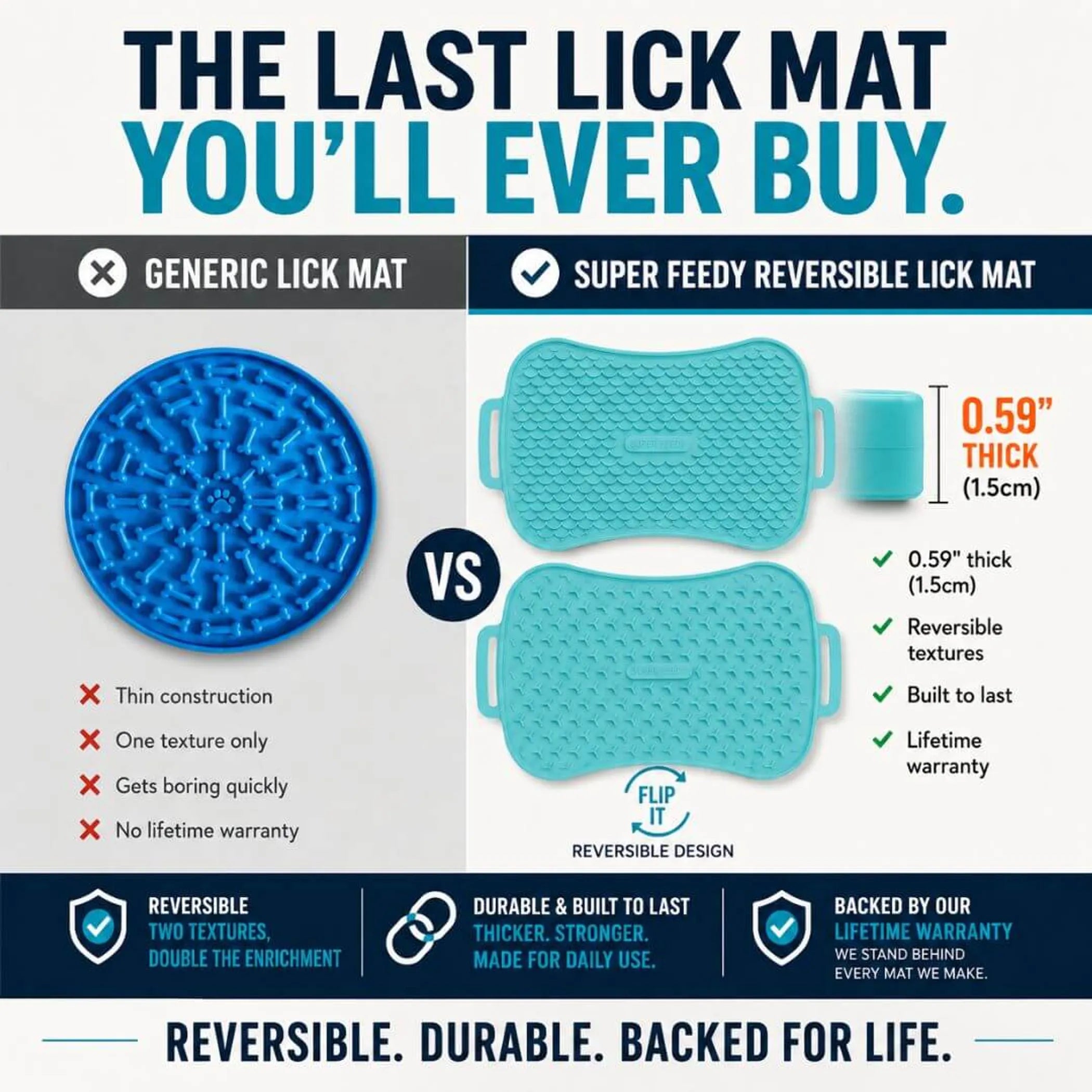 Super Feedy Reversible Dog Lick Mat