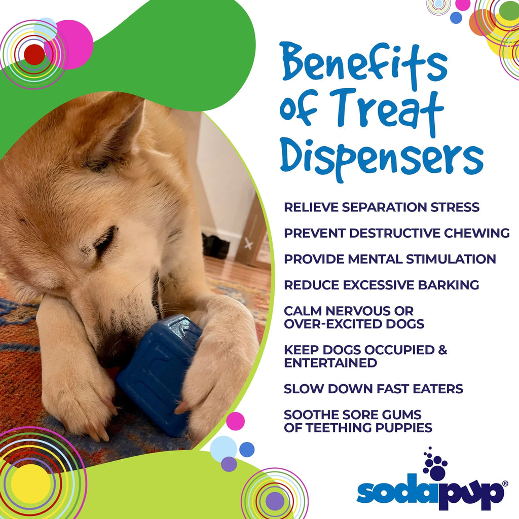 Love Cube eDispenser - Durable Rubber Chew Toy & Treat Dispenser