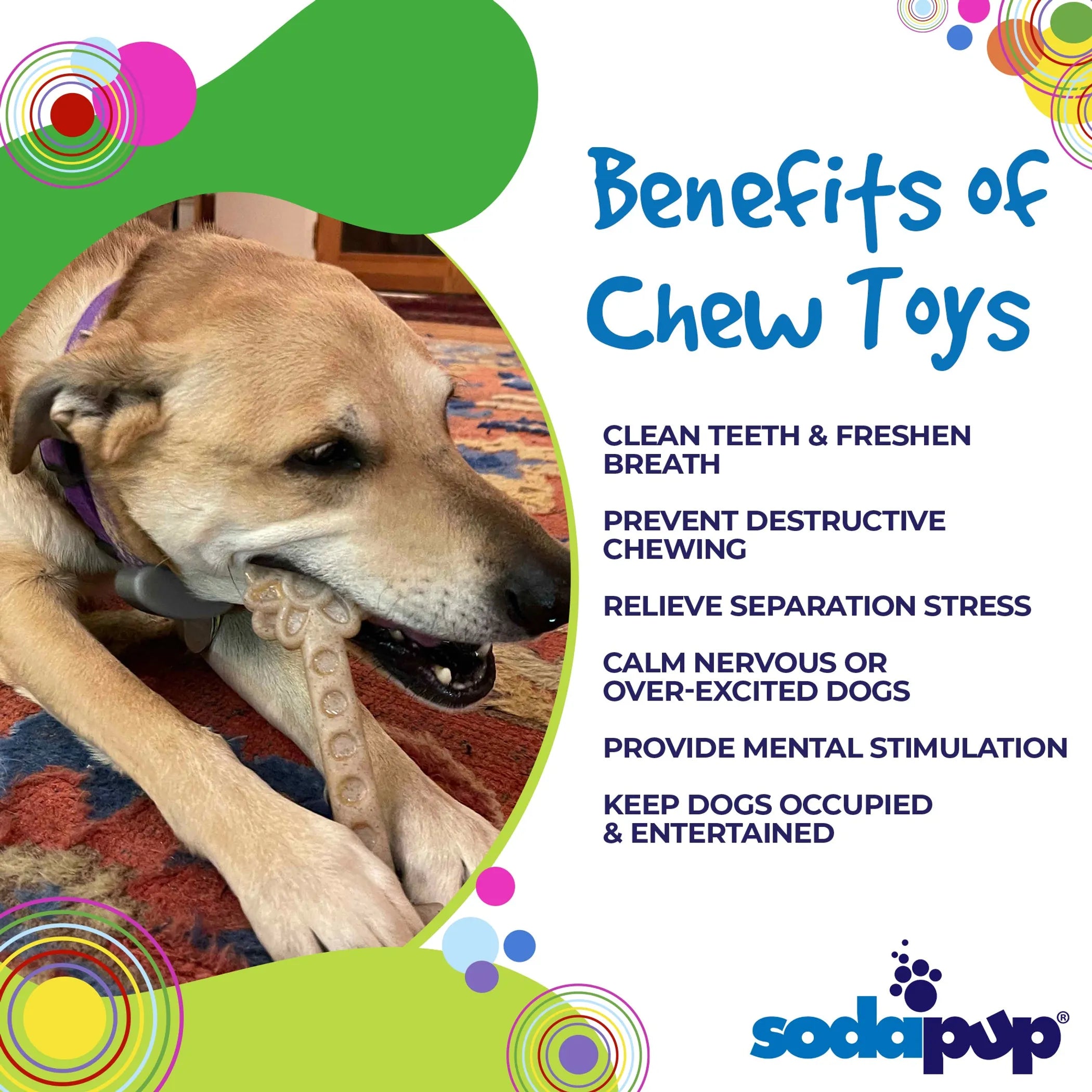 Flower Tower Nylon Chew Toy for Aggressive Chewers  Enrichment Toy