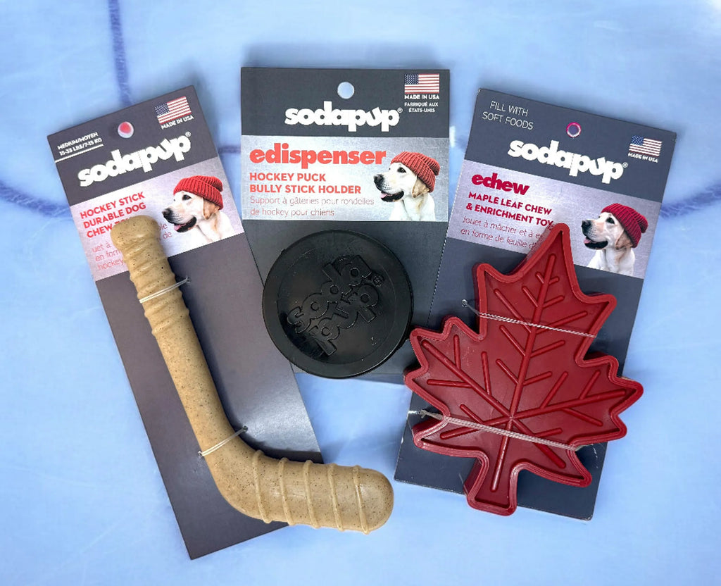 Hockey Stick Nylon Dog Chew Toy - Ultra-Durable for Aggressive Chewers
