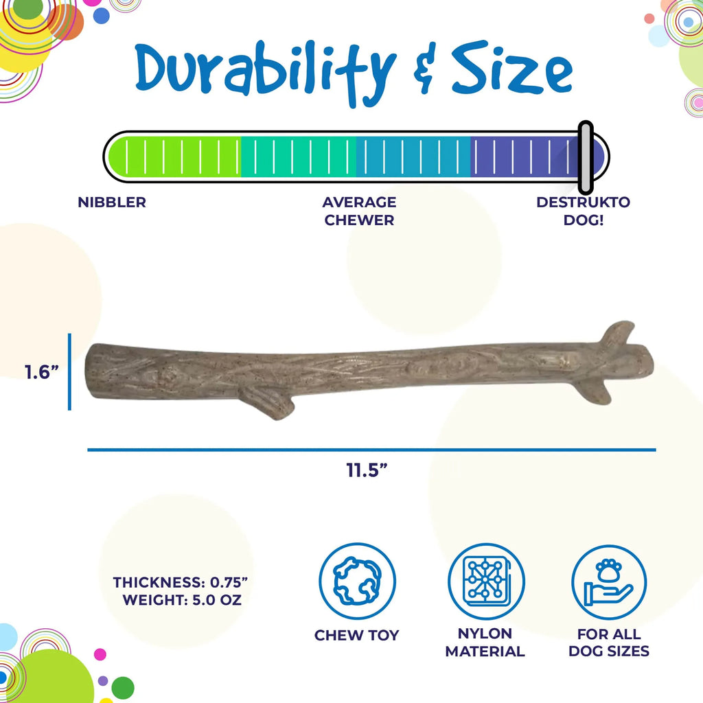 Durable Nylon Chew Stick for Power Chewers | Indestructible Dog Toy