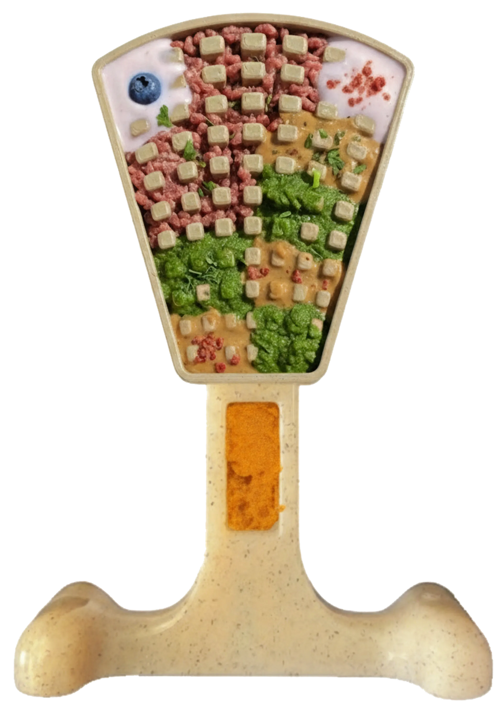 Waffle Tower Nylon Chew & Enrichment Toy | 2-in-1 for Aggressive Chewers
