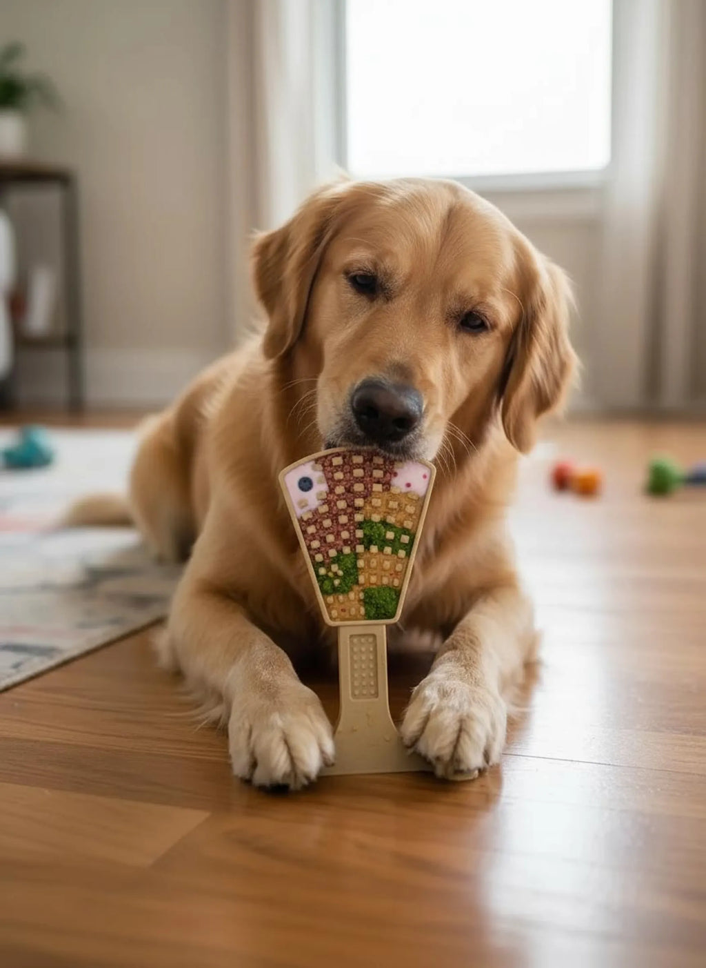 Waffle Tower Nylon Chew & Enrichment Toy | 2-in-1 for Aggressive Chewers