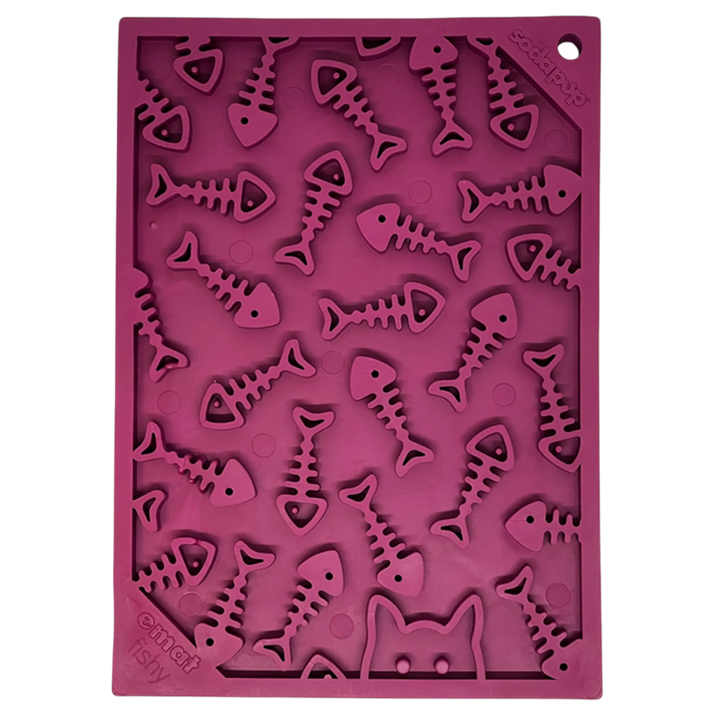 Fishy emat - Small Enrichment Lick Mat for Dogs and Cats