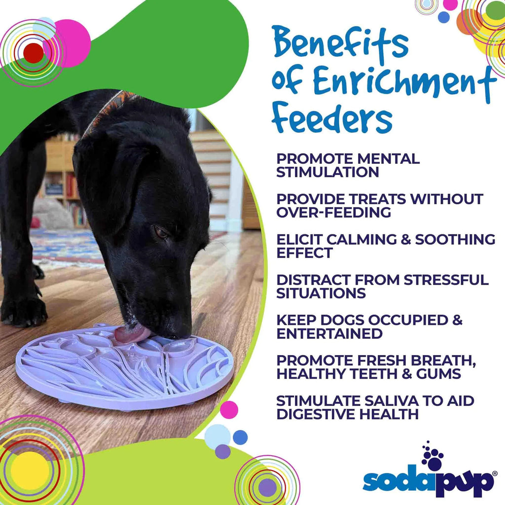 Tulip Design eMat - Enrichment Lick Mat For Dogs and Cats
