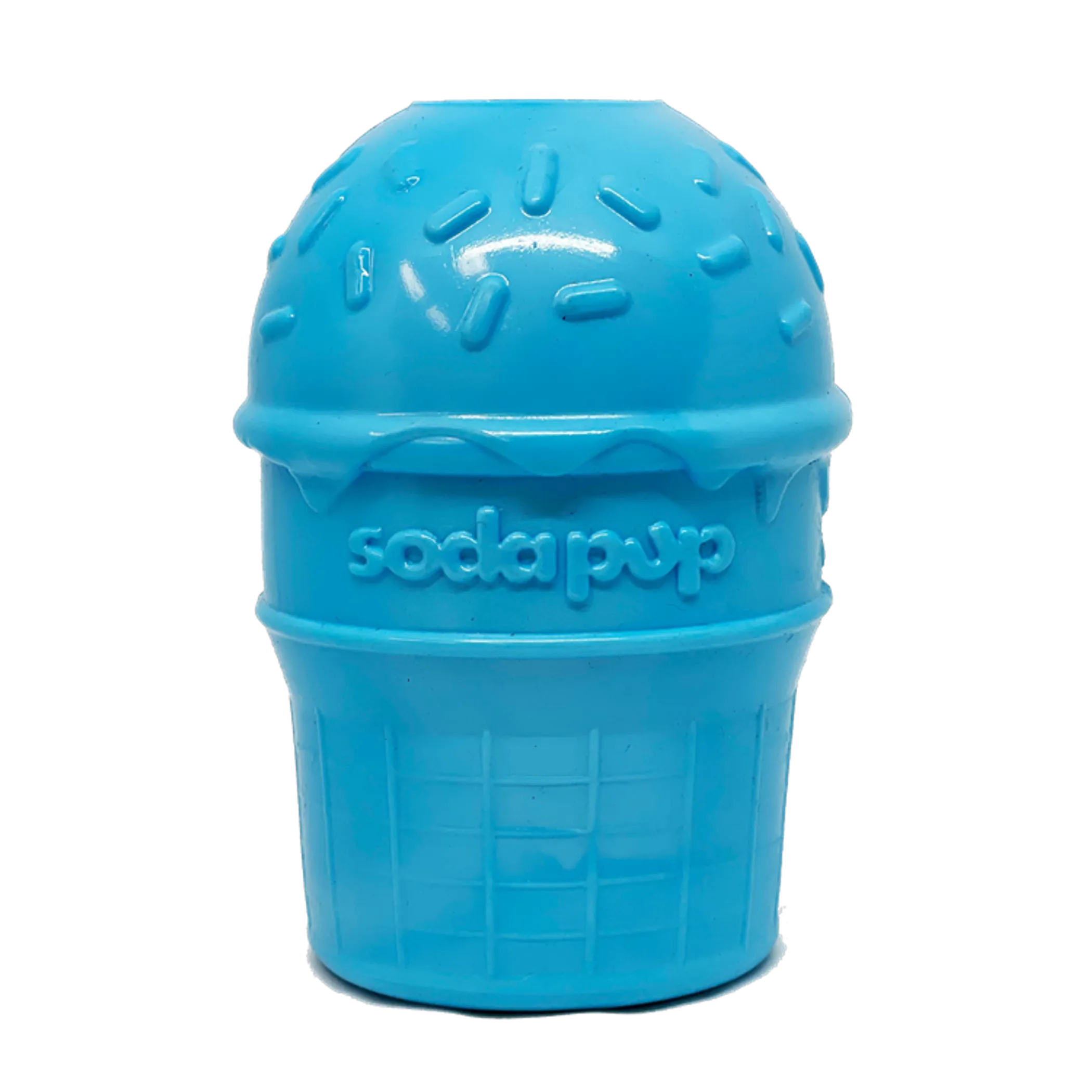 Ice Cream Cone Durable PUP-X Rubber eDispenser Chew Toy and Treat Dispenser