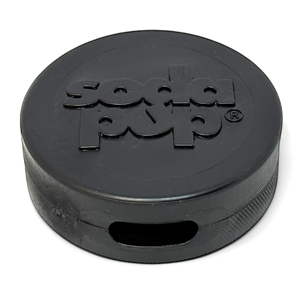 Hockey Puck Bully Stick Holder - Durable Rubber Treat Holder & Chew Toy
