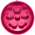 Flower eBowl Deep Slow Feeder Dog Bowl for Enrichment