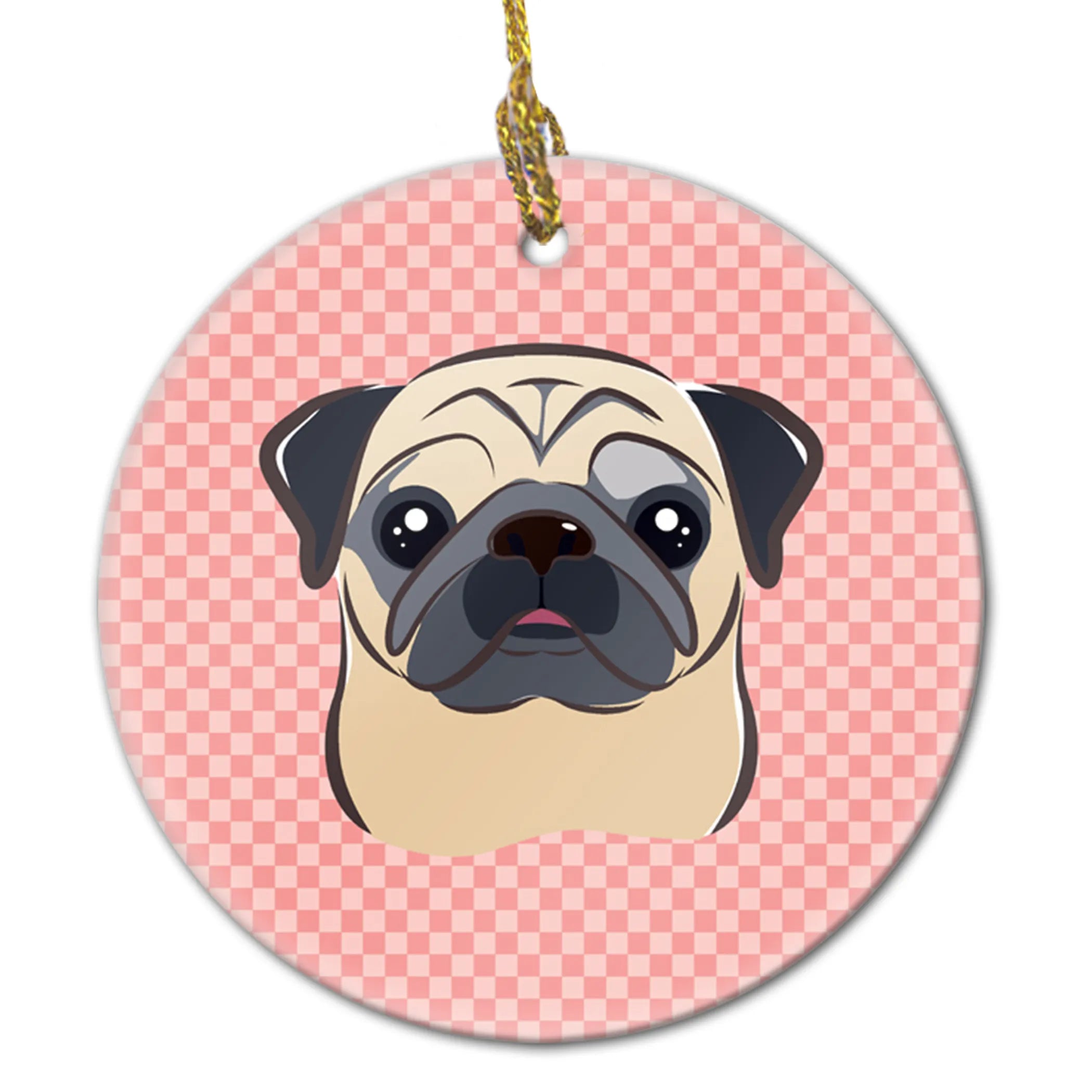 Dog Portrait on Ceramic Ornament