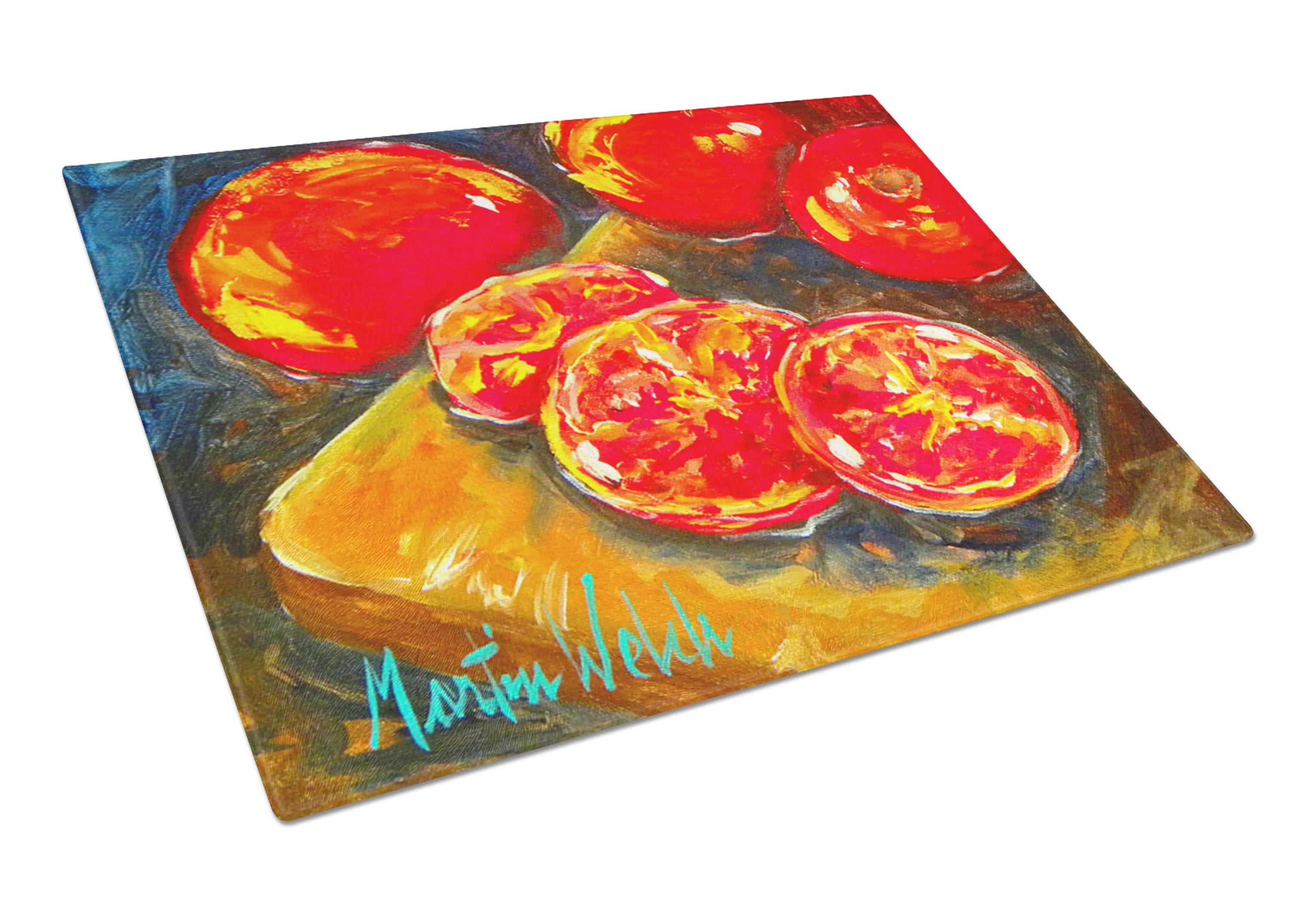 Vegetables Glass Cutting Board Large