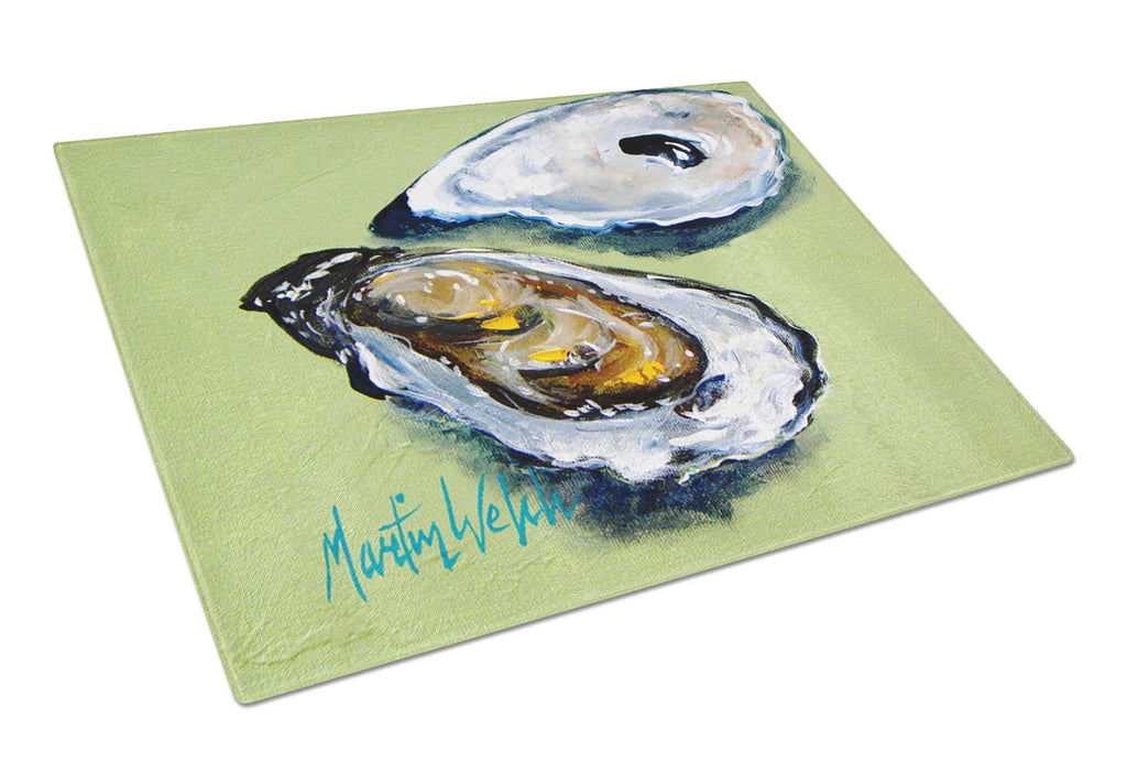 Shellfish Glass Cutting Board Large