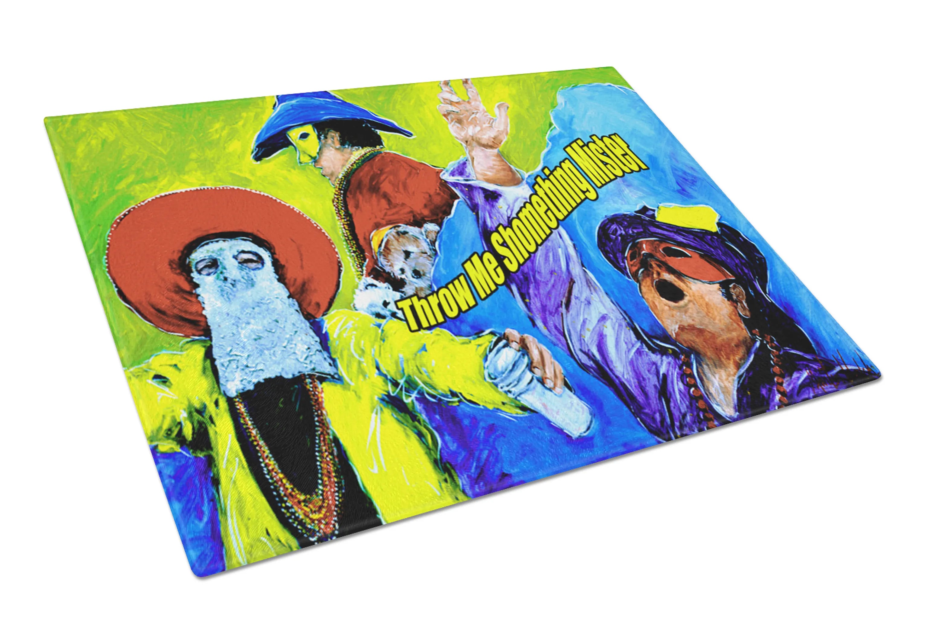 Festive Glass Cutting Board Large